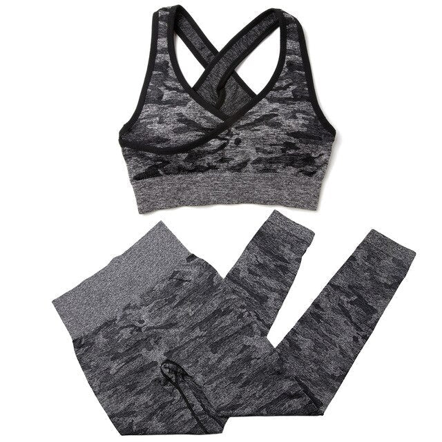 Seamless Yoga Set Fitness Sports Suits Gym Clothing Sport Bra High Waist Yoga Leggings Workout Pants Outfit Sportswear Tracksuit-5